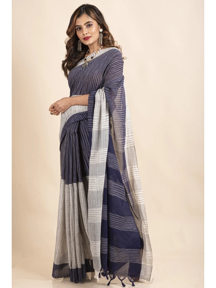 Terracotta Grace Handloom Blended Cotton Saree