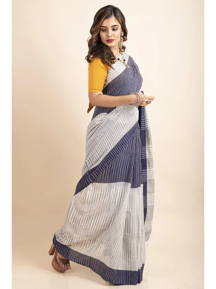 Terracotta Grace Handloom Blended Cotton Saree