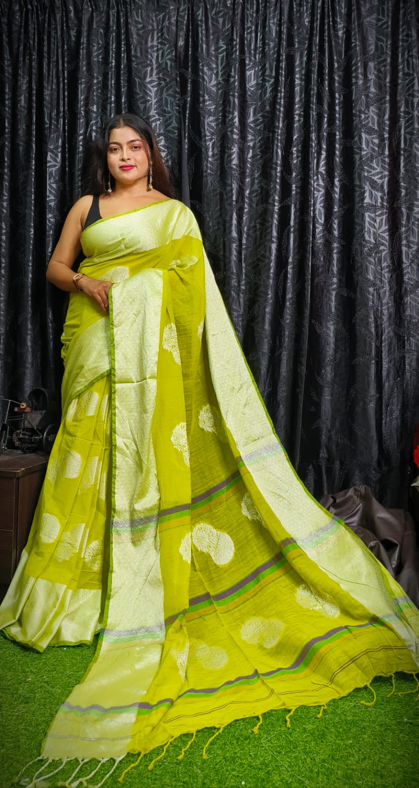Handloom Khadi Cotton Boutique Saree