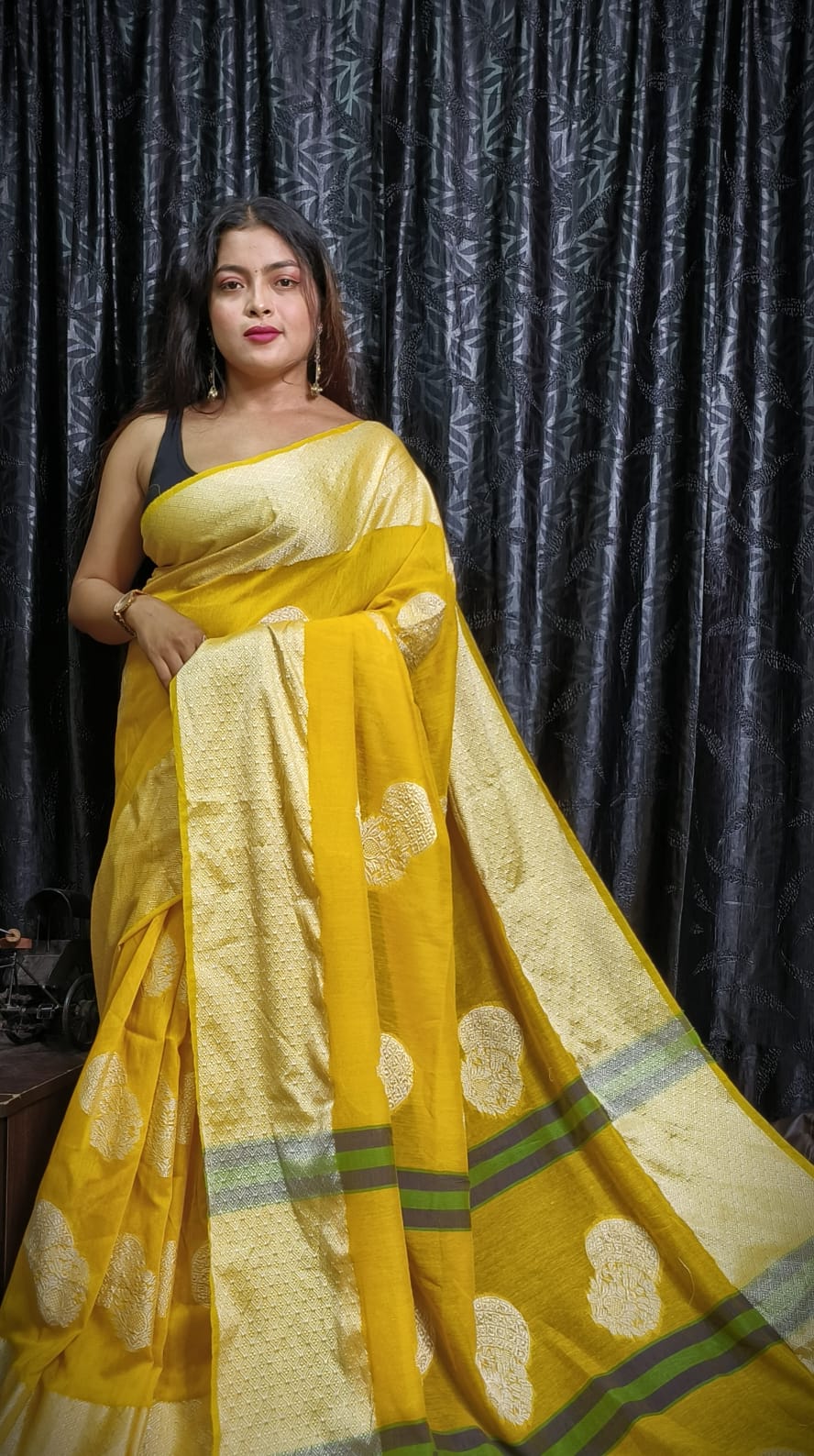 Handloom Khadi Cotton Boutique Saree