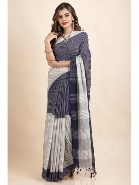 Terracotta Grace Handloom Blended Cotton Saree