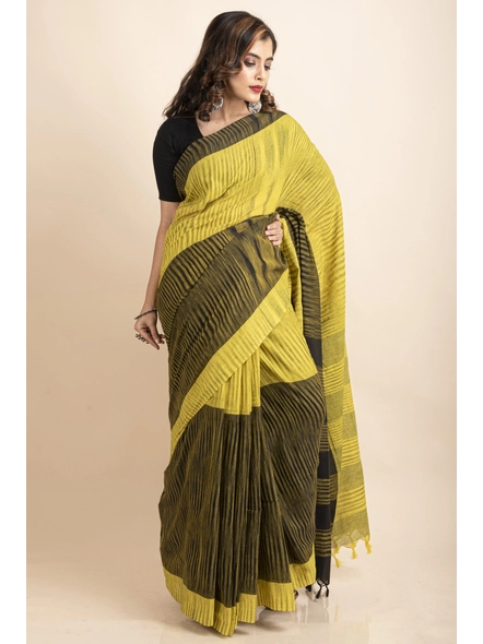 Terracotta Grace Handloom Blended Cotton Saree
