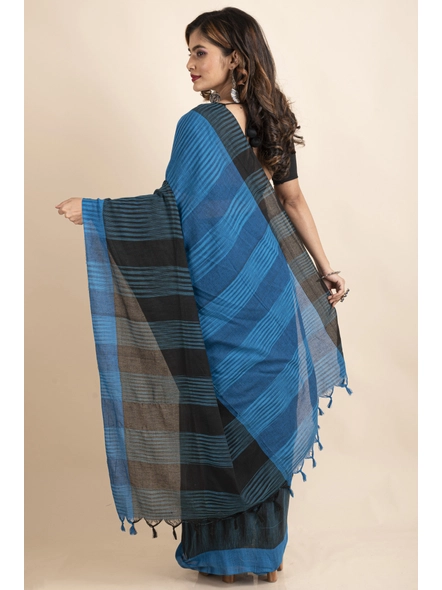 Terracotta Grace Handloom Blended Cotton Saree