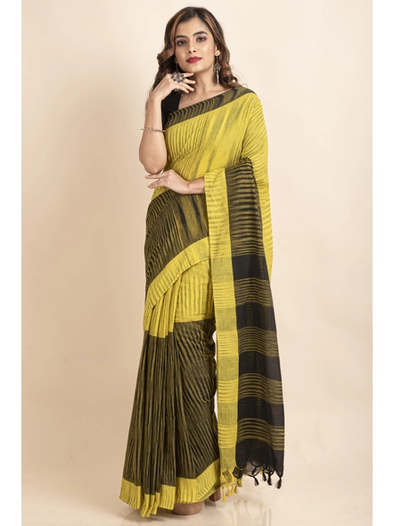 Terracotta Grace Handloom Blended Cotton Saree