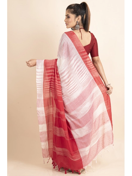 Terracotta Grace Handloom Blended Cotton Saree