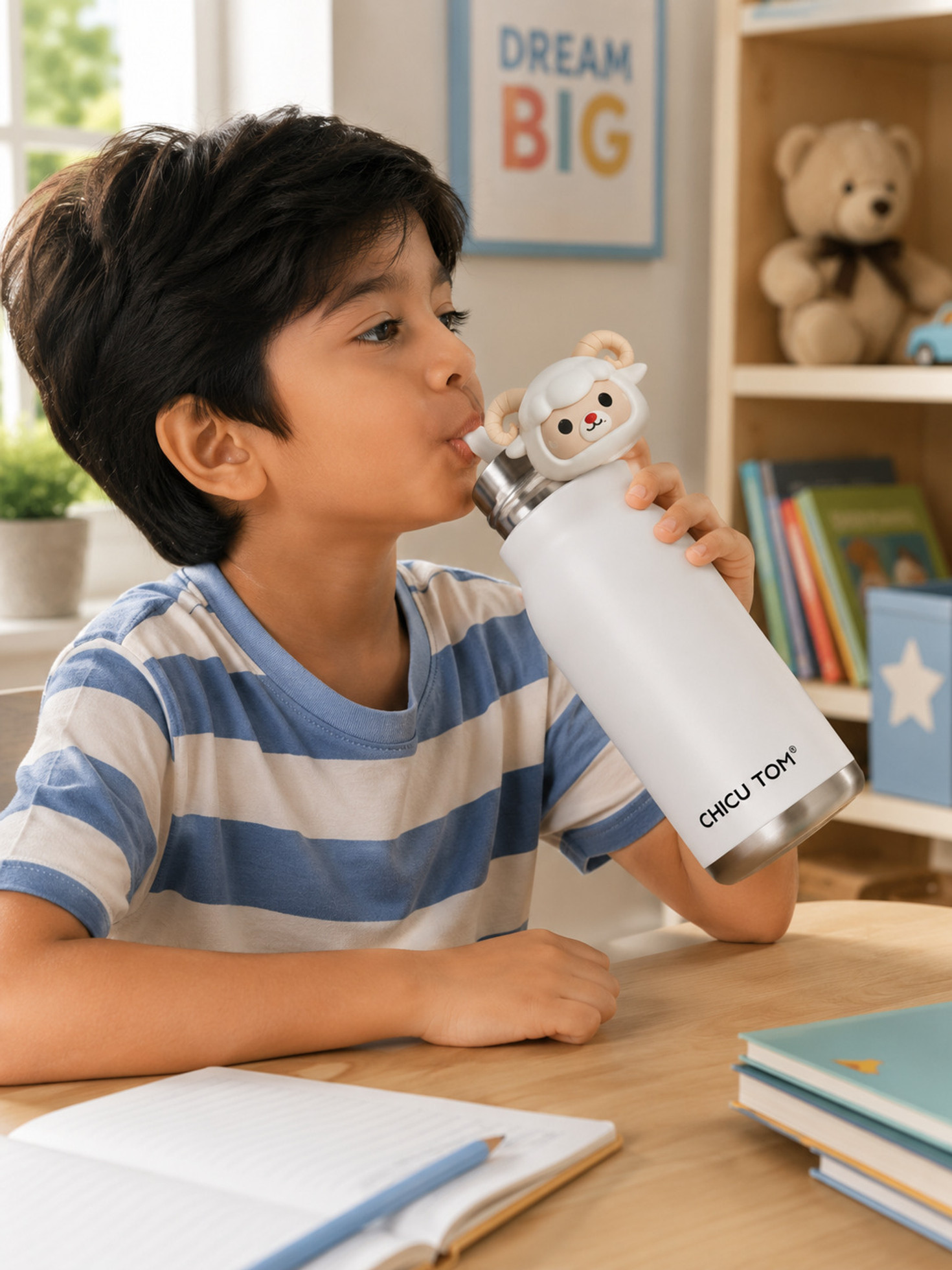 480ml Animal Sipper Water Bottle Flask ll Stainless Steel Flask ll