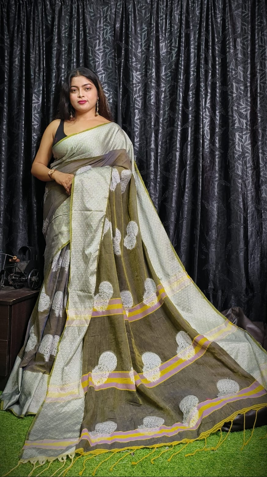 Handloom Khadi Cotton Boutique Saree