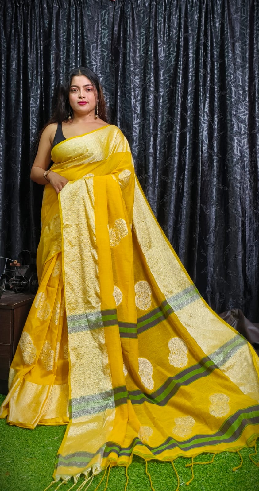 Handloom Khadi Cotton Boutique Saree